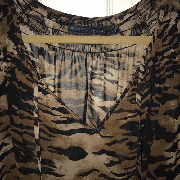 Zara Animal Print Top - Picture 2 of 3
